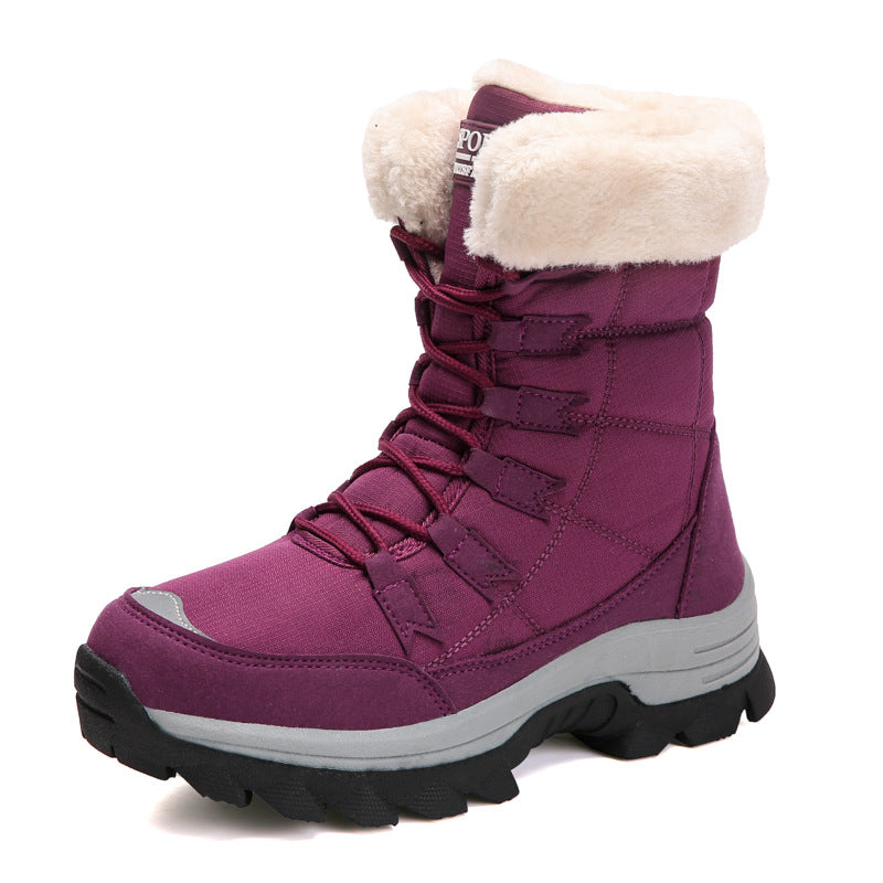 Damen Winterwanderboots mit isolierendem Futter und rutschfester Profilsohle EB
