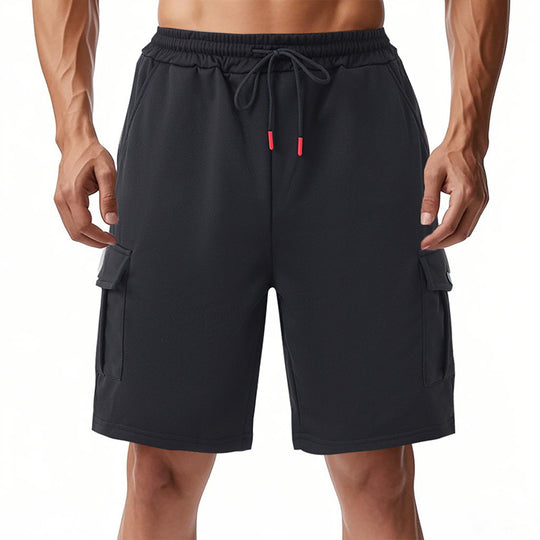 Herren funktionale Sportshorts mit praktischen Seitentaschen und elastischem Bund EB