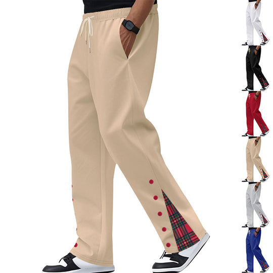 Herren lässige Freizeitpants mit Kordelzug und grafischem Design EB