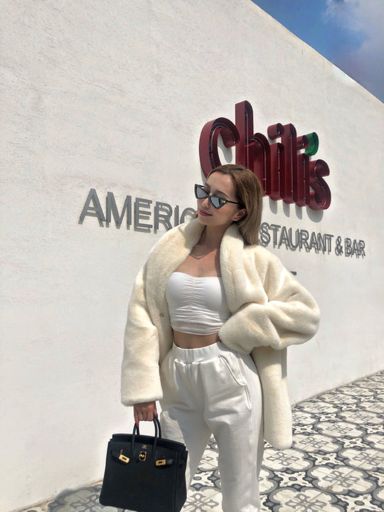 Damen Übergröße Teddyjacke EB