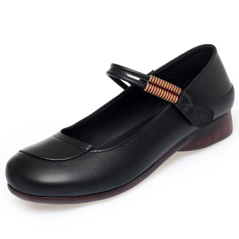 Damen Ballerinas mit flexiblem Riemen und bequemem Fußbett EB