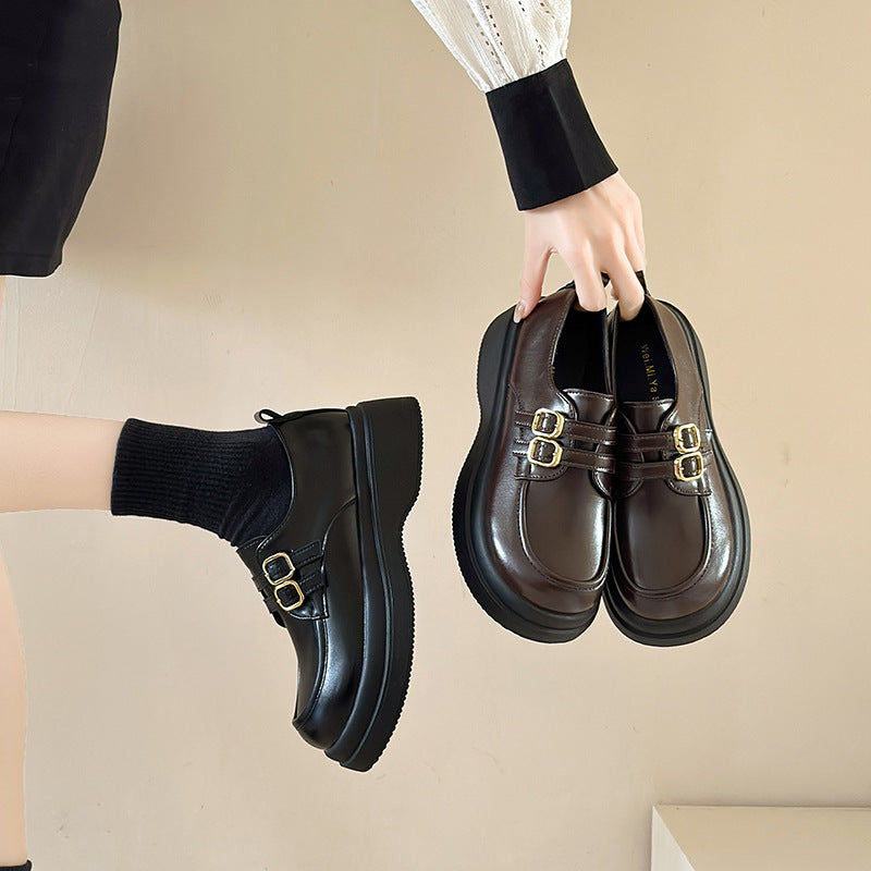 Damen Komfortable Biker-Schuhe mit geschlossenen Schnallen EB