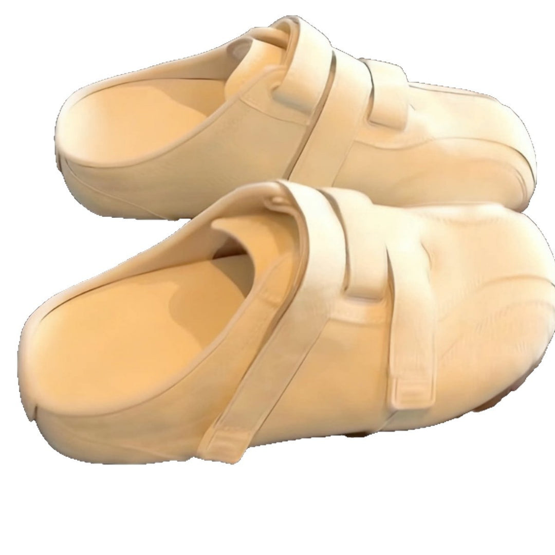Damen Clogs mit verstellbaren Klettverschlüssen und ergonomischer Fußbettausstattung EB