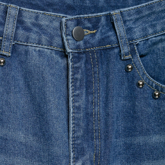 Damen Weite Jeans mit Schmuckdetails EB