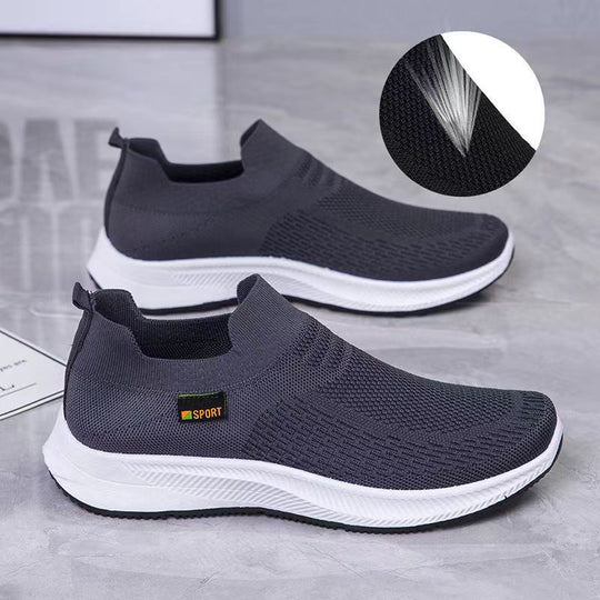 Damen Leichte Slip-On Sneakers mit atmungsaktivem Obermaterial EB