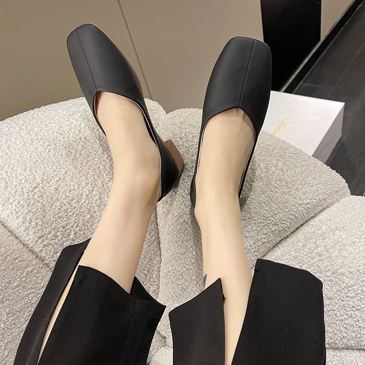 Damen elegante Mokassins mit modischer Naht EB