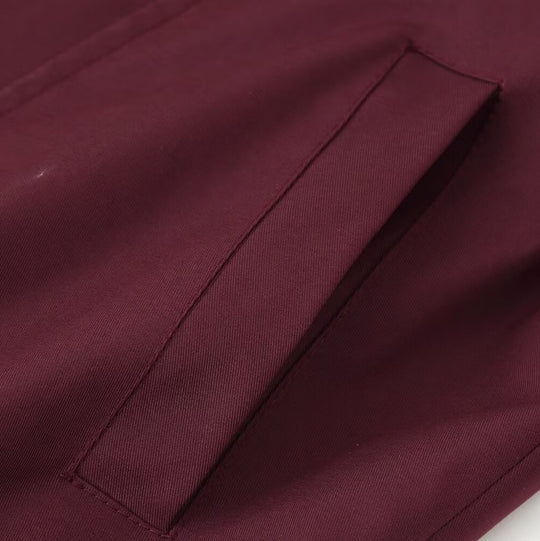 Damen lässige Übergangsjacke mit hohem Kragen und verstellbarem Kordelzug EB