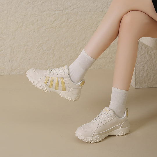 Damen Sportliche Sneakers mit rutschfester Laufsohle und atmungsaktivem Obermaterial EB
