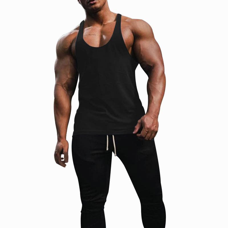 Herren Sporttanktop mit racerback Design und atmungsaktiver Baumwolle EB
