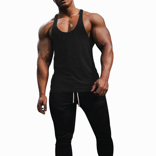Herren Sporttanktop mit racerback Design und atmungsaktiver Baumwolle EB
