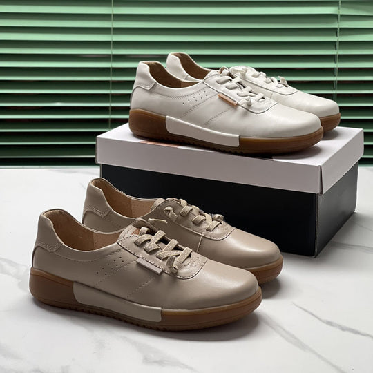 Damen Bequeme Sneaker mit atmungsaktiver Oberflächenstruktur EB