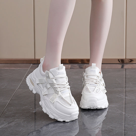 Damen Sportliche Sneakers mit atmungsaktiven Einsätzen EB