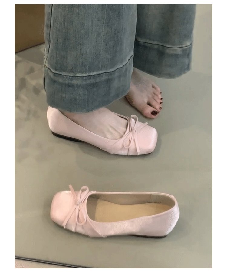 Damen Ballerinas mit dekorativem Schleifendetail und komfortablem Fußbett EB
