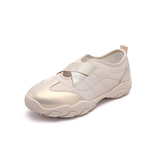 Damen Komfortable Slip-On Sneakers mit elastischem Riemen und weich gepolstertem Innenfutter EB