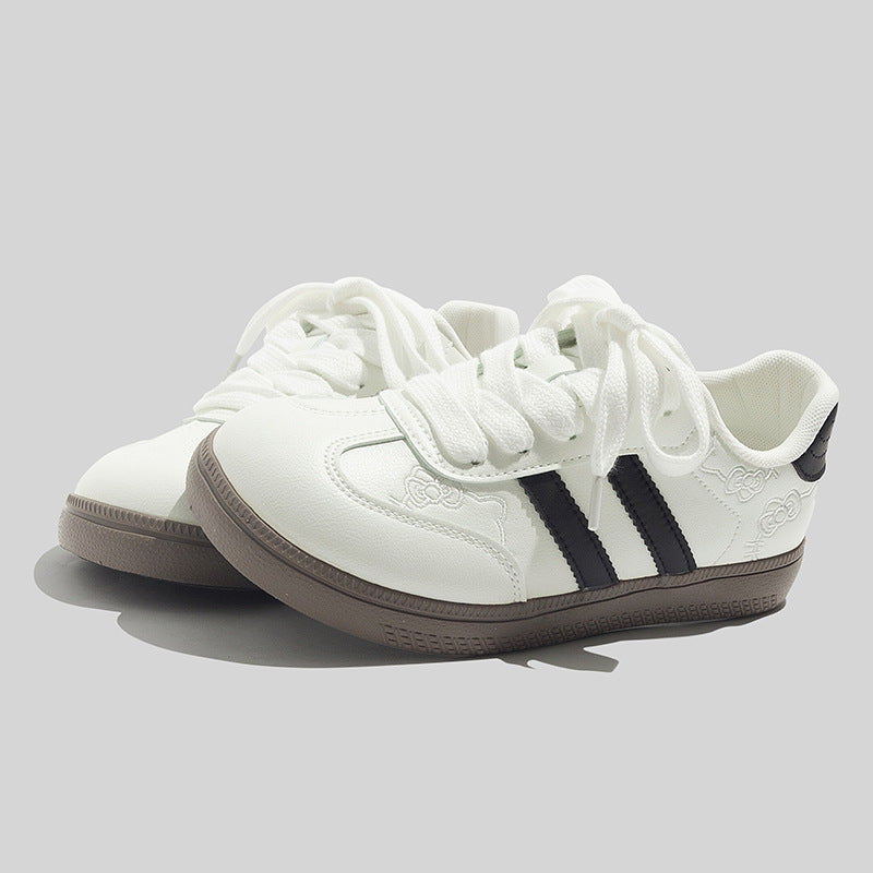 Damen Sportliche Sneakers mit floralem Design und weicher Dämpfung EB