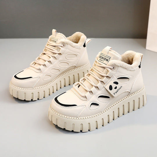 Damen High-Top Sneaker mit bequemer Fütterung und sportlichem Design EB