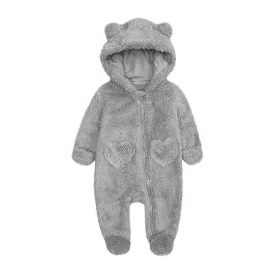 Unisex Fleeceoverall mit Kapuze und Herzaugen EB