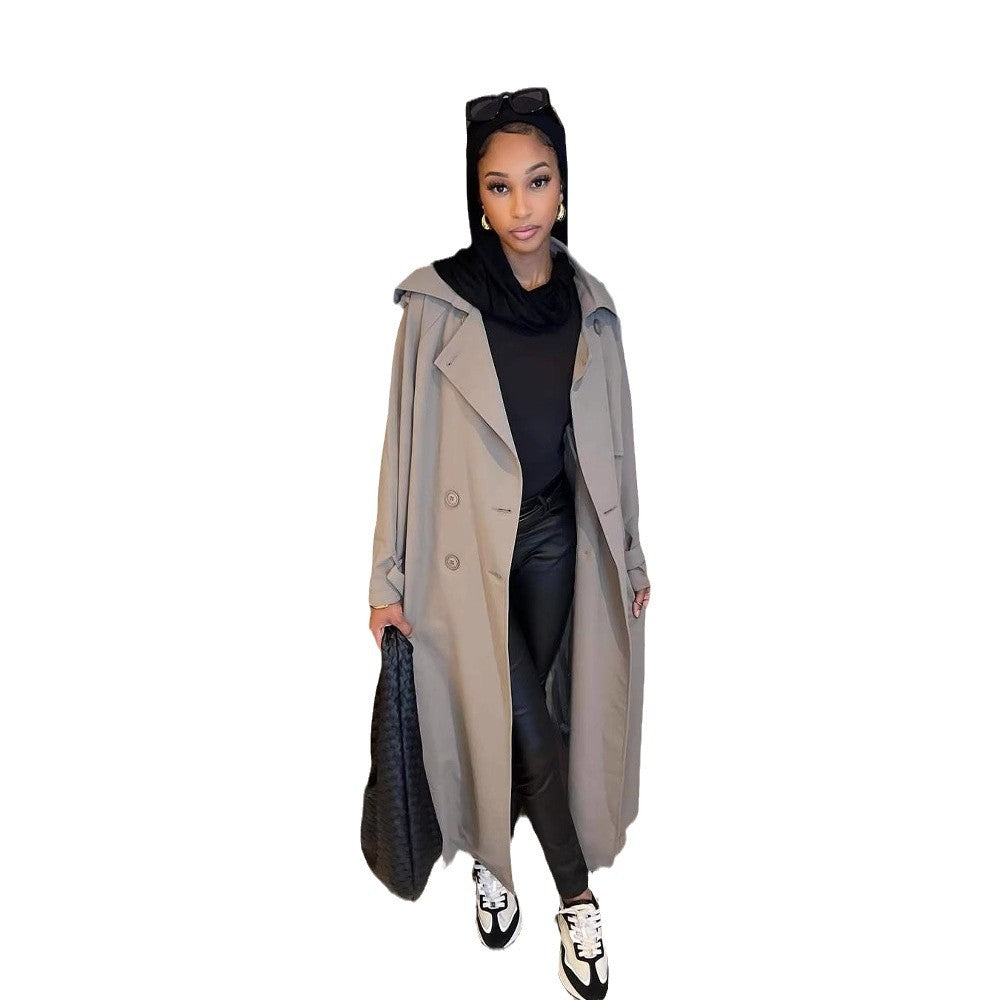 Damen Modischer Oversized Trenchcoat EB