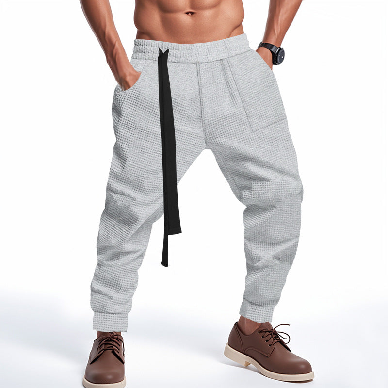 Herren lässige Freizeithose mit elastischem Bund und praktischen Taschen EB