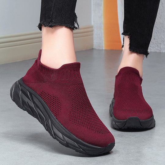 Damen Atmungsaktive Strick-Sneaker mit flexiblem Sockendesign EB