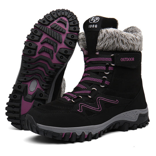Damen Outdoor-Winterstiefel mit rutschfester Sohle und isolierendem Innenfutter EB