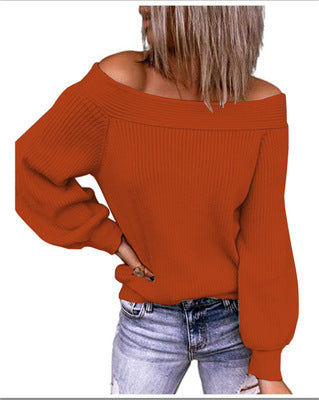 Damen Off-Shoulder Strickpullover EB