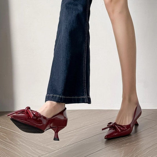 Damen High Heel Schuhe mit elegantem Schleifenakzent EB