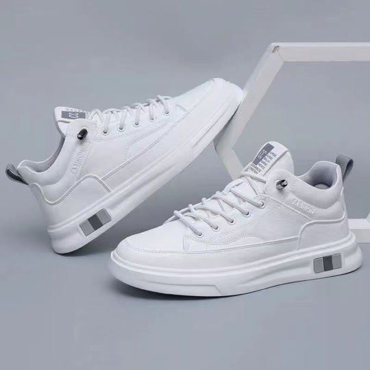 Herren modische Sneaker mit Hochwertiger Lederoberfläche EB