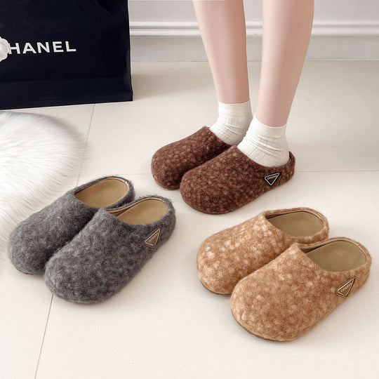 Damen Flauschige Filzclogs EB
