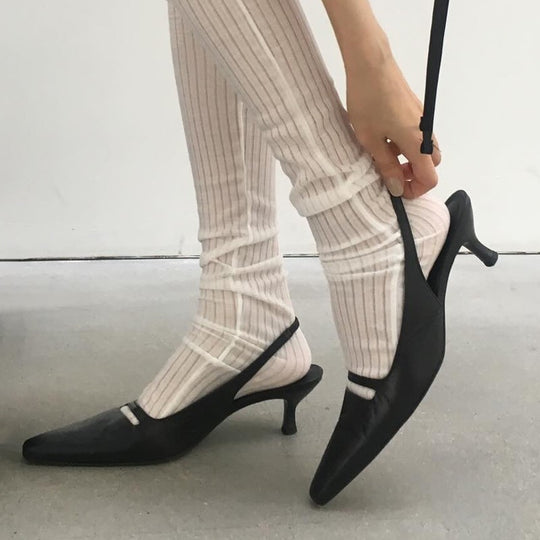 Damen Sling-Pumps mit eleganter Absatzgestaltung und modischem Detail EB