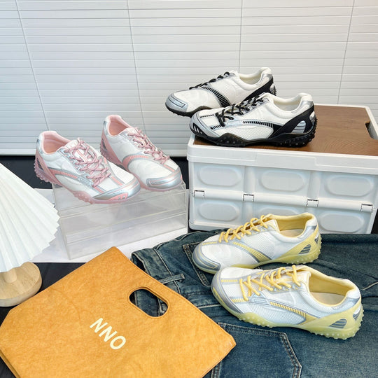 Damen Atmungsaktive Sport Sneakers mit innovativem Design und rutschfester Sohle EB
