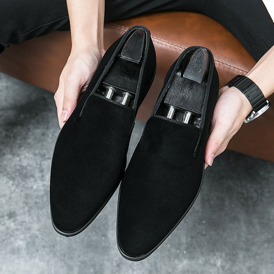 Damen elegante Mokassins aus hochwertigem Wildleder mit rutschfester Sohle EB
