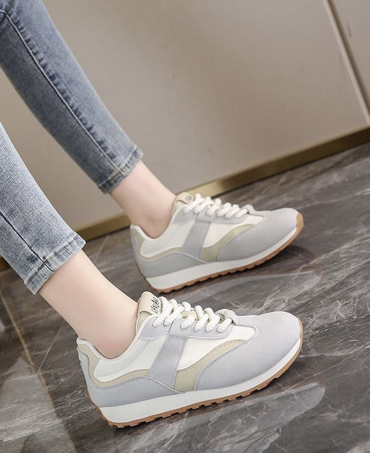 Damen Komfortable Lifestyle Sneakers mit atmungsaktiver Sohle EB