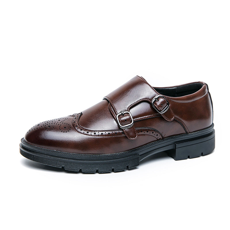 Damen Elegante Doppel-Monk-Schuhe aus hochwertigem Leder EB