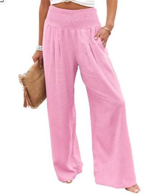 Damen weiter Sommerhose mit elastischem Bund EB