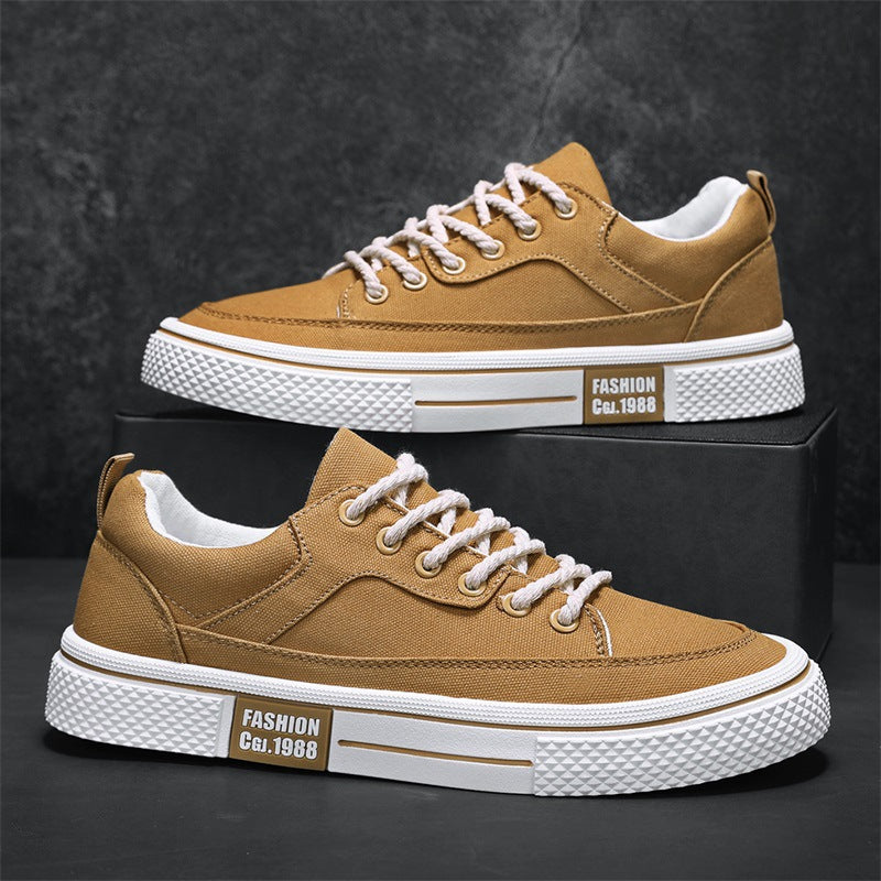 Damen Modische Sneakers mit robuster Gummisohle und atmungsaktivem Canvas-Obermaterial EB