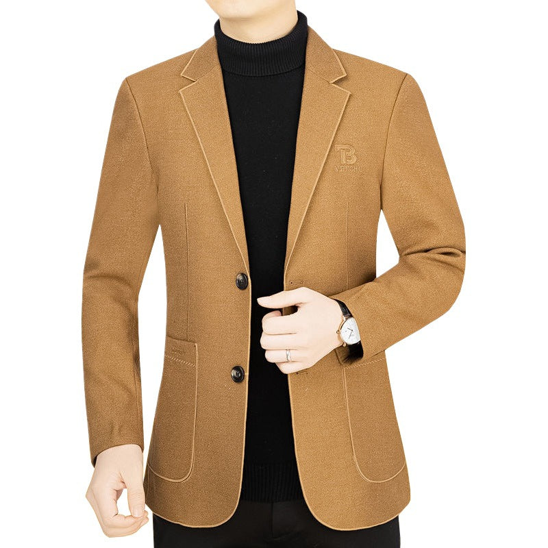 Herren Slim-Fit Sakko aus leichtem Mischgewebe mit Struktur EB