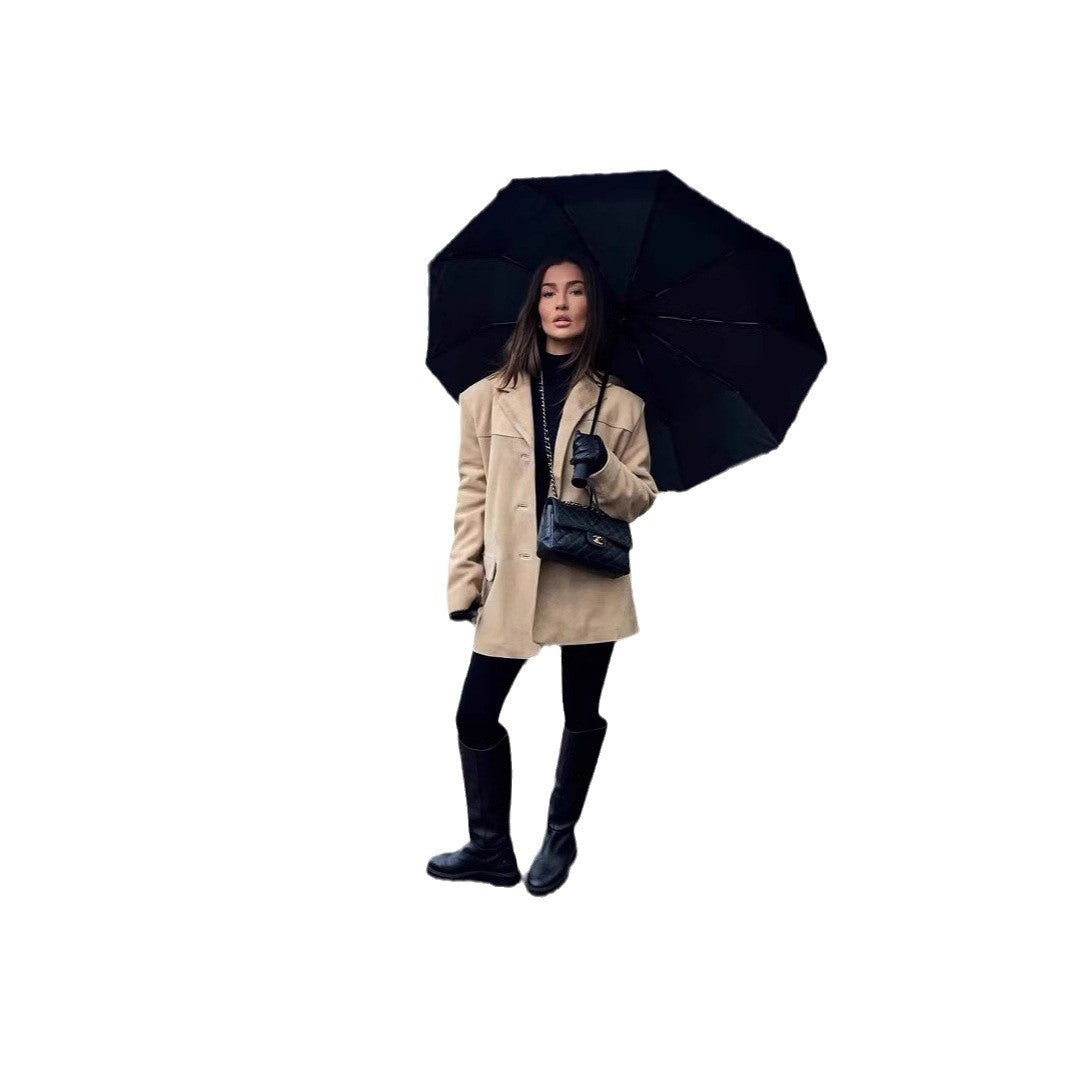 Damen Oversized Blazer mit strukturiertem Material EB