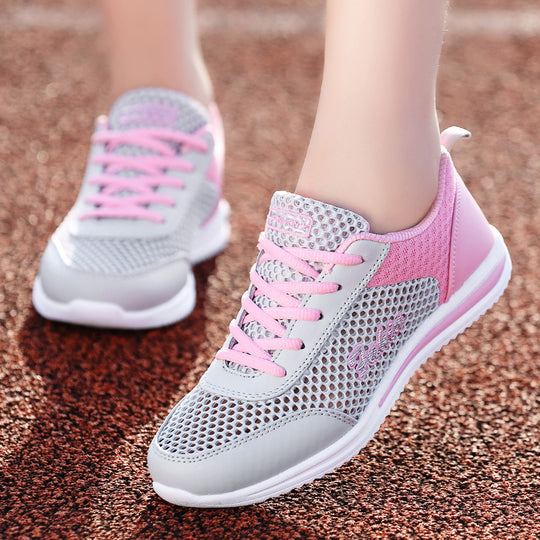 Damen Lauf-Sneaker mit atmungsaktivem Mesh-Obermaterial und bequemer Dämpfung EB
