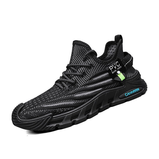 Herren leichte gestrickte Trail‑Sneaker mit sockenähnlichem Einstieg und stoßdämpfender Profilsohle EB