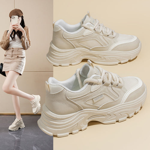 Damen Sportliche Trend Sneakers mit gepolsterter Sohle und flexiblem Design EB