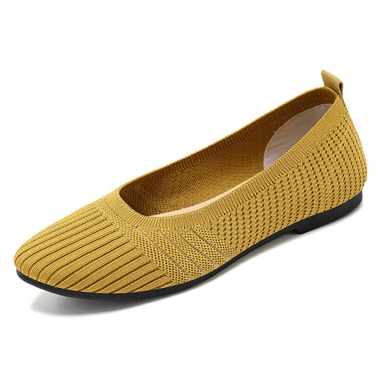 Damen Hochflexible und atmungsaktive Ballerinas mit rutschfester Sohle EB