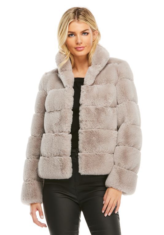 Damen Modische Daunenjacke mit hohem Kragen EB