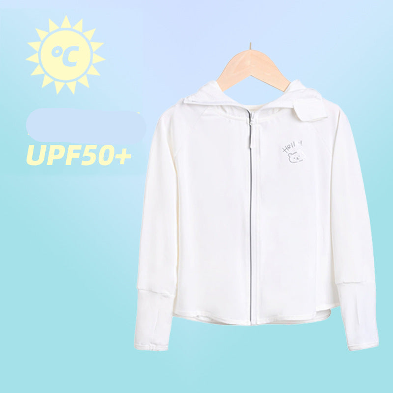 Damen Leichte UV-Schutzjacke mit Kapuze EB