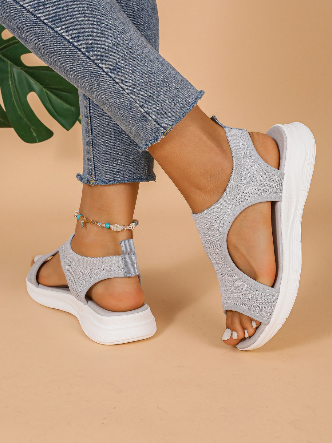 Damen Atmungsaktive Sandalen mit elastischem Tragekomfort EB