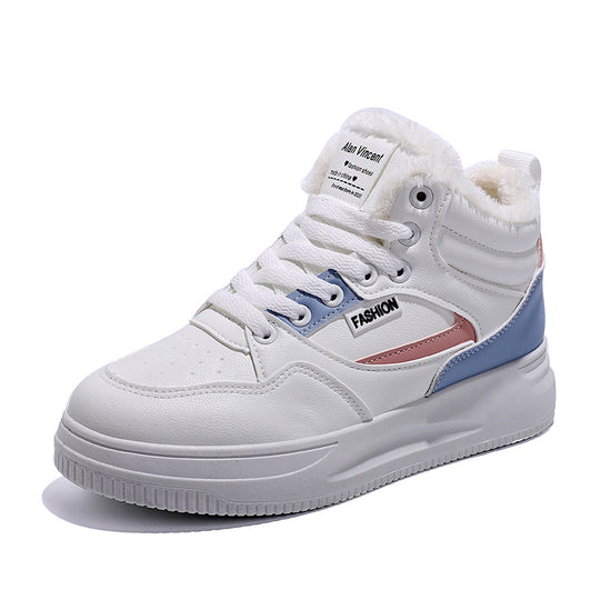 Damen Winterliche High-Top Sneakers mit warmem Innenfutter und rutschfester Sohle EB