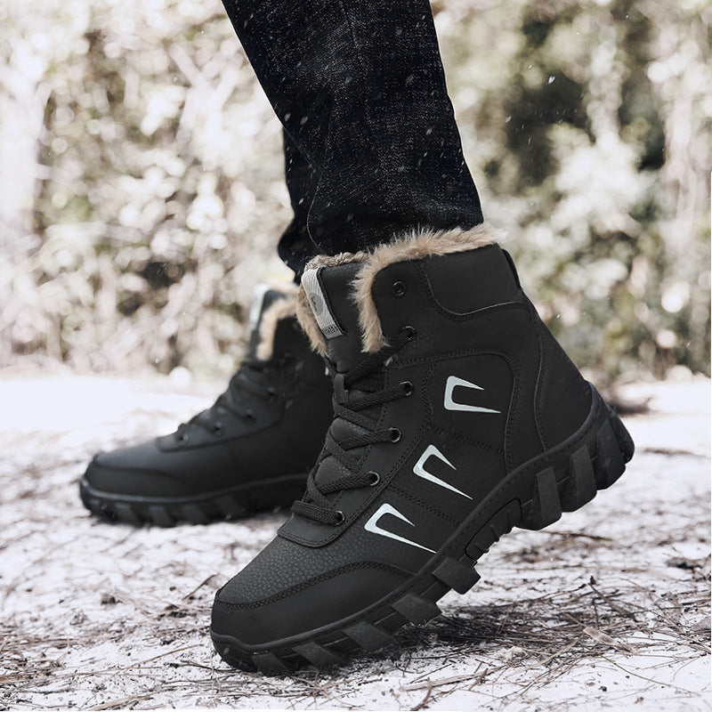 Damen isolierte Winterstiefel mit rutschfester Sohle und wärmendem Innenfutter EB