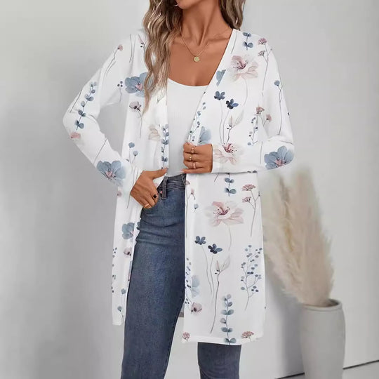 Damen Florale Kimono-Jacke EB