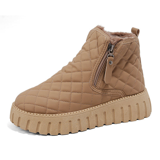 Damen Winterliche Stiefel mit isoliertem Innenfutter und praktischen Reißverschluss EB