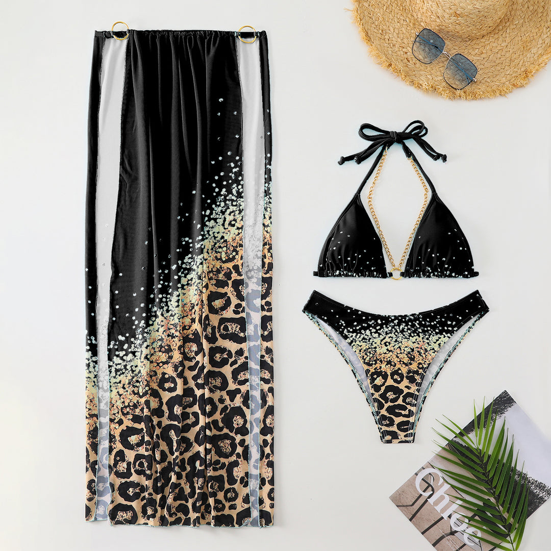 Damen Bikini-Set mit extravagantem Wickelrock und elegantem Schnitt EB